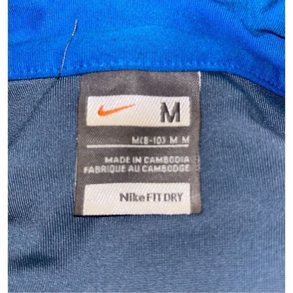 Nike Fit Dry Full Zip Jacket Womens Size Medium Blue Stretch - Picture 5 of 5